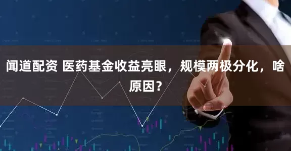 闻道配资 医药基金收益亮眼，规模两极分化，啥原因？